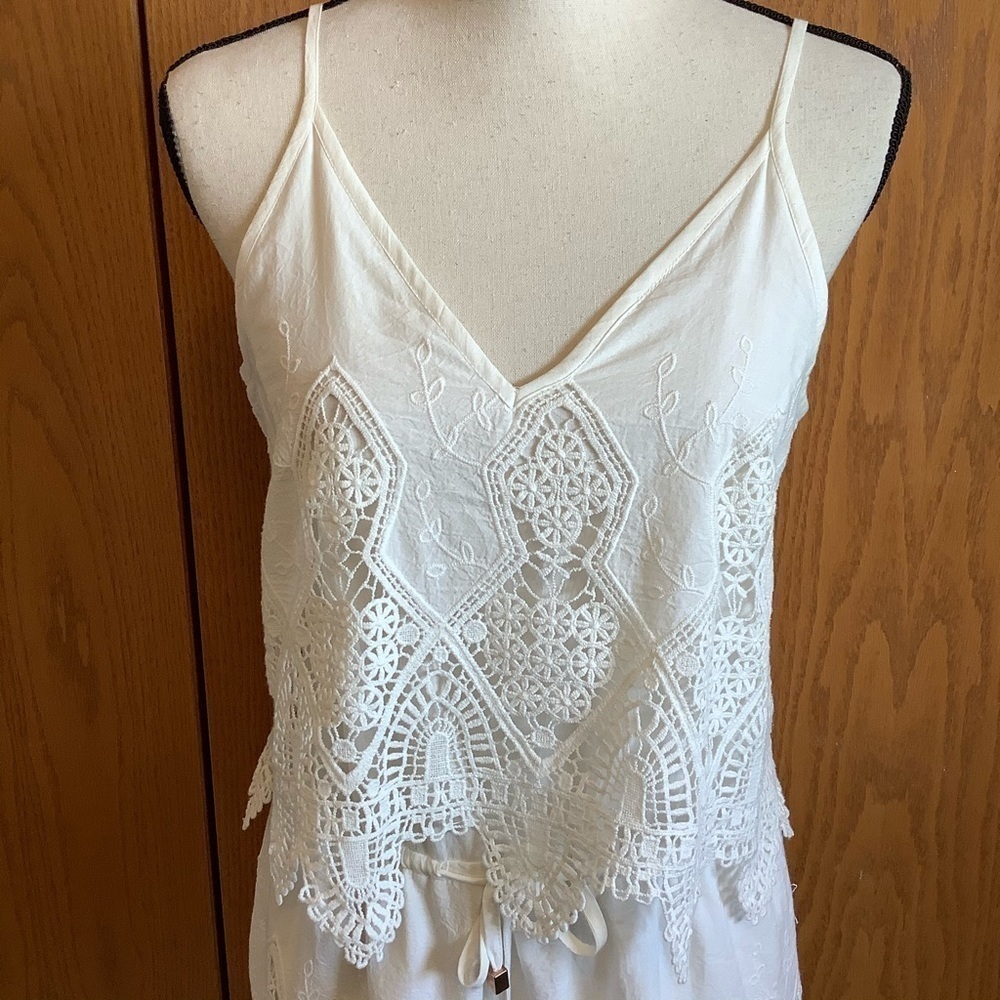 Suboo Prairie White Lace Playsuit/Romper Sz-6 - Picture 3 of 7